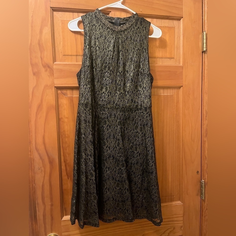 Love fire gold and black dress. Size large